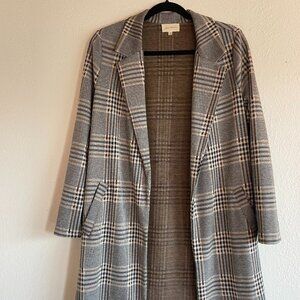 MELLODAY Women's XS Long Plaid Blazer (Nordstrom Rack)